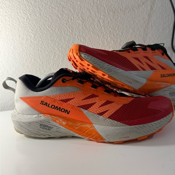 Salomon Red and Orange Athletic Shoes for Men - Picture 3 of 11